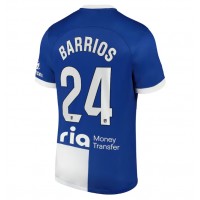 Maglie da calcio Atletico Madrid Pablo Barrios #24 Seconda Maglia 2023-24 Manica Corta